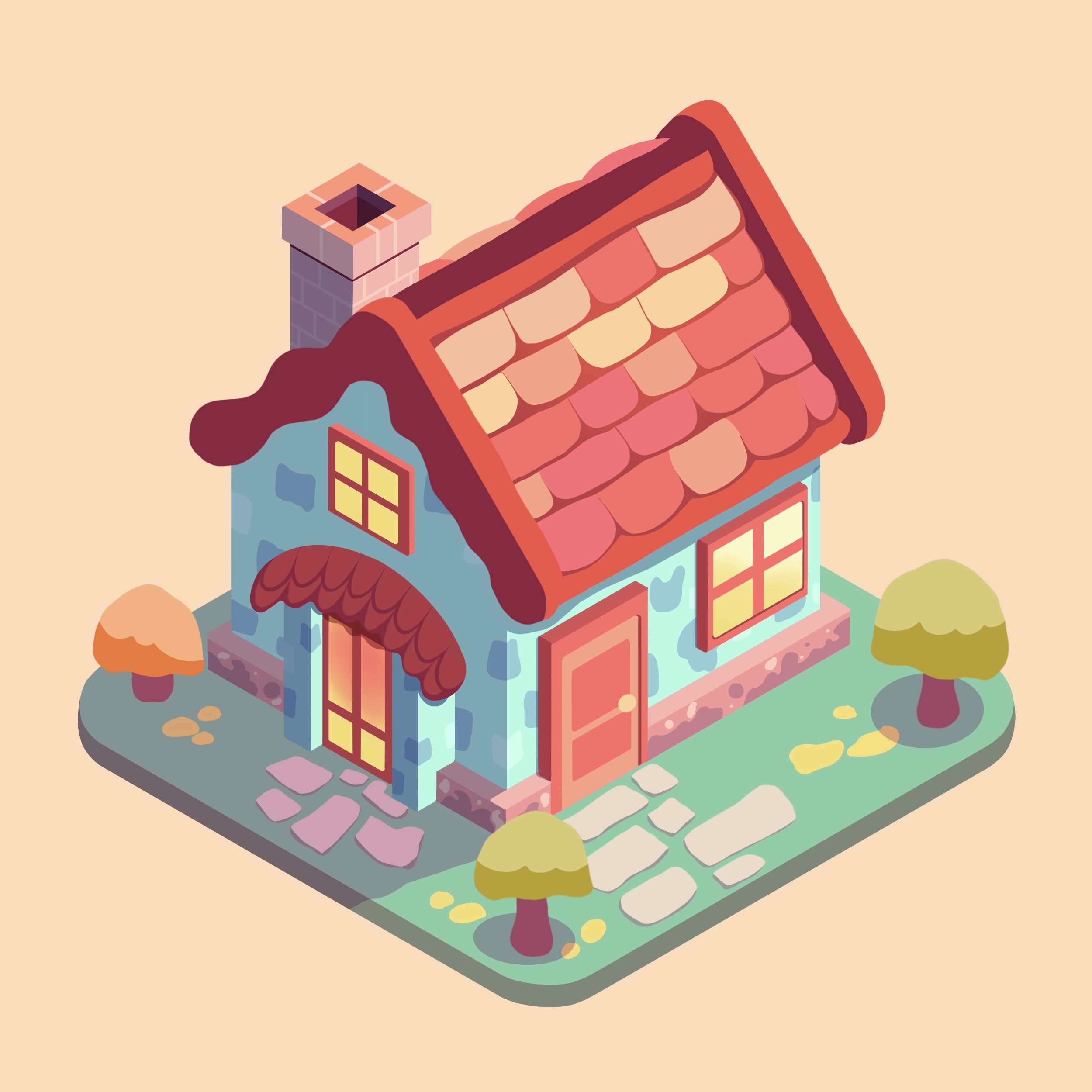 Isometric House Illustration